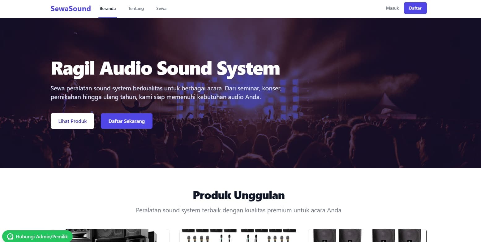 Sistem Penjualan Sound System